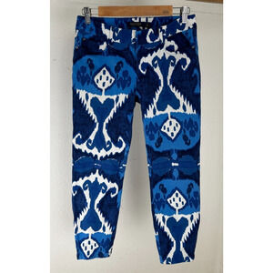 Polo Golf Ralph Lauren Women's Cropped Ankle Length Pants Size 2 US Blue Pattern